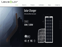 Tablet Screenshot of letsolar.com
